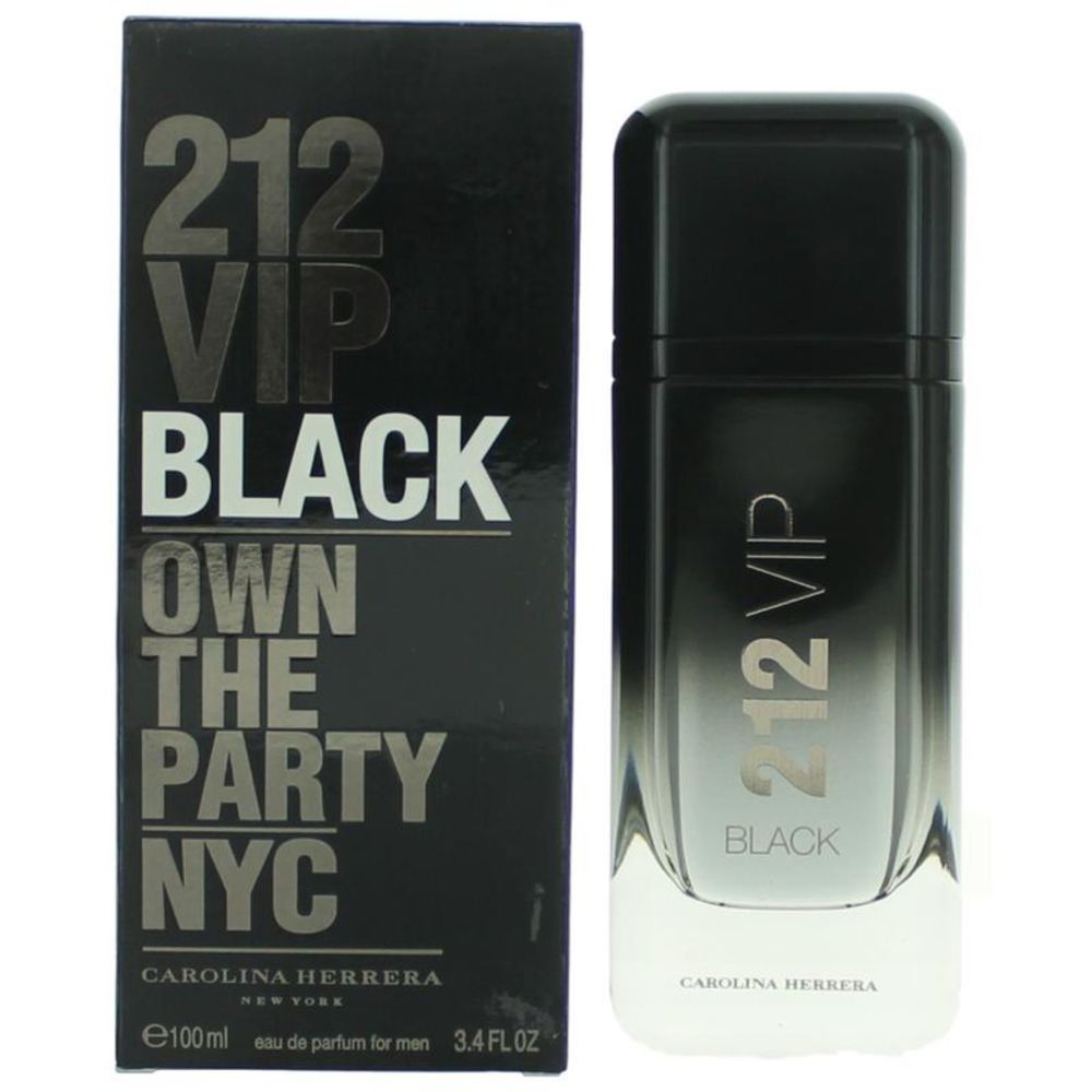212 VIP Black by Carolina Herrera, 3.4 oz EDP Spray for Men - Picture 1 of 1